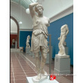 indoor decoration hand carving marble woman statue